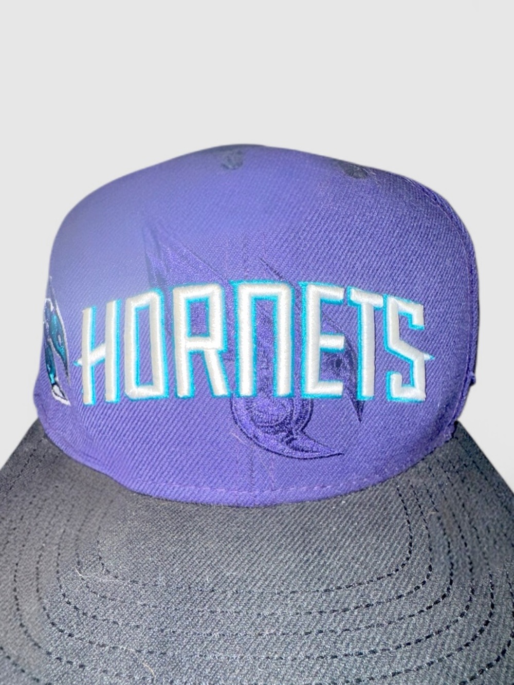 NBA x Adidas Hornets Purple, Black and Teal Snapback Hat